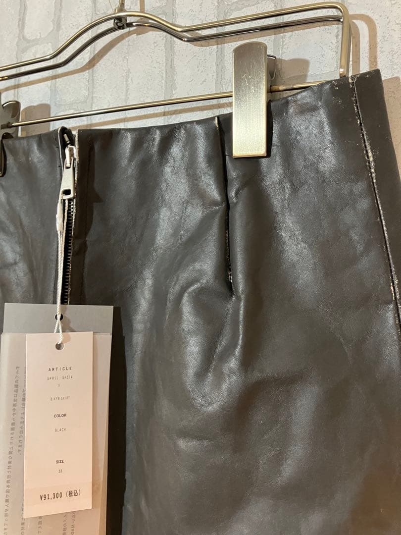 SEEALL/シーオール BIKER SKIRT 38 タグ付 定価9万以上