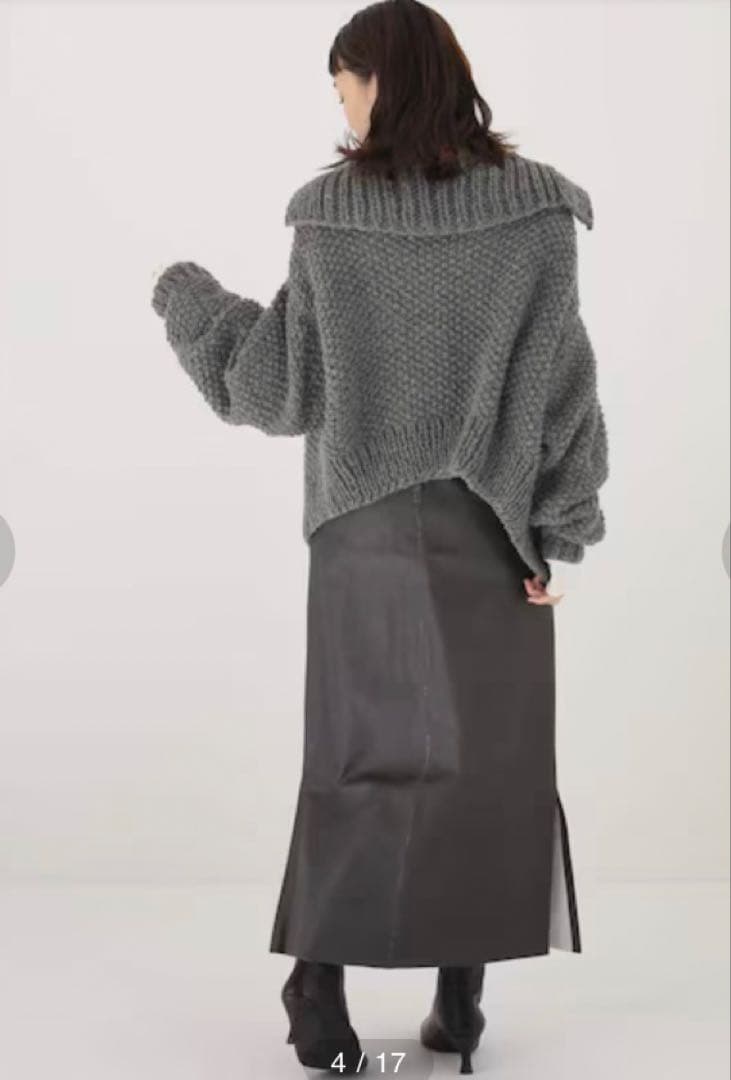 SEEALL/シーオール BIKER SKIRT 38 タグ付 定価9万以上