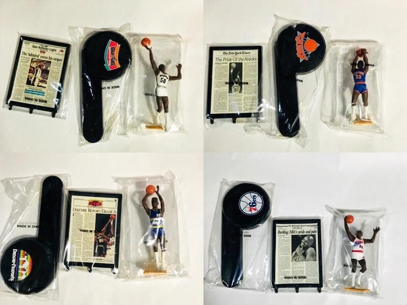 【貴重】8体セット NBA バスケットボールフィギア 1992 Kenner
