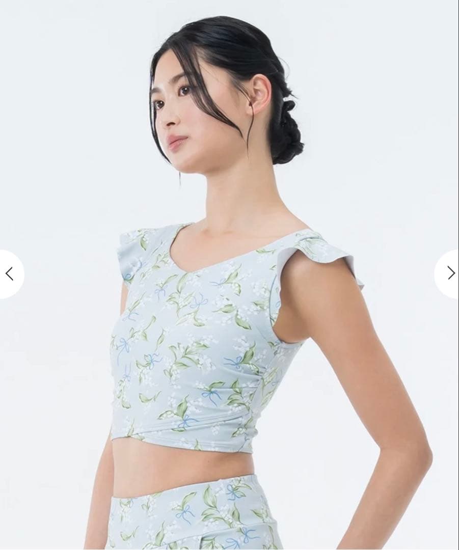 新品 SUKALA スプリングフラワーグレースカシュクールトップス　スズラン　M