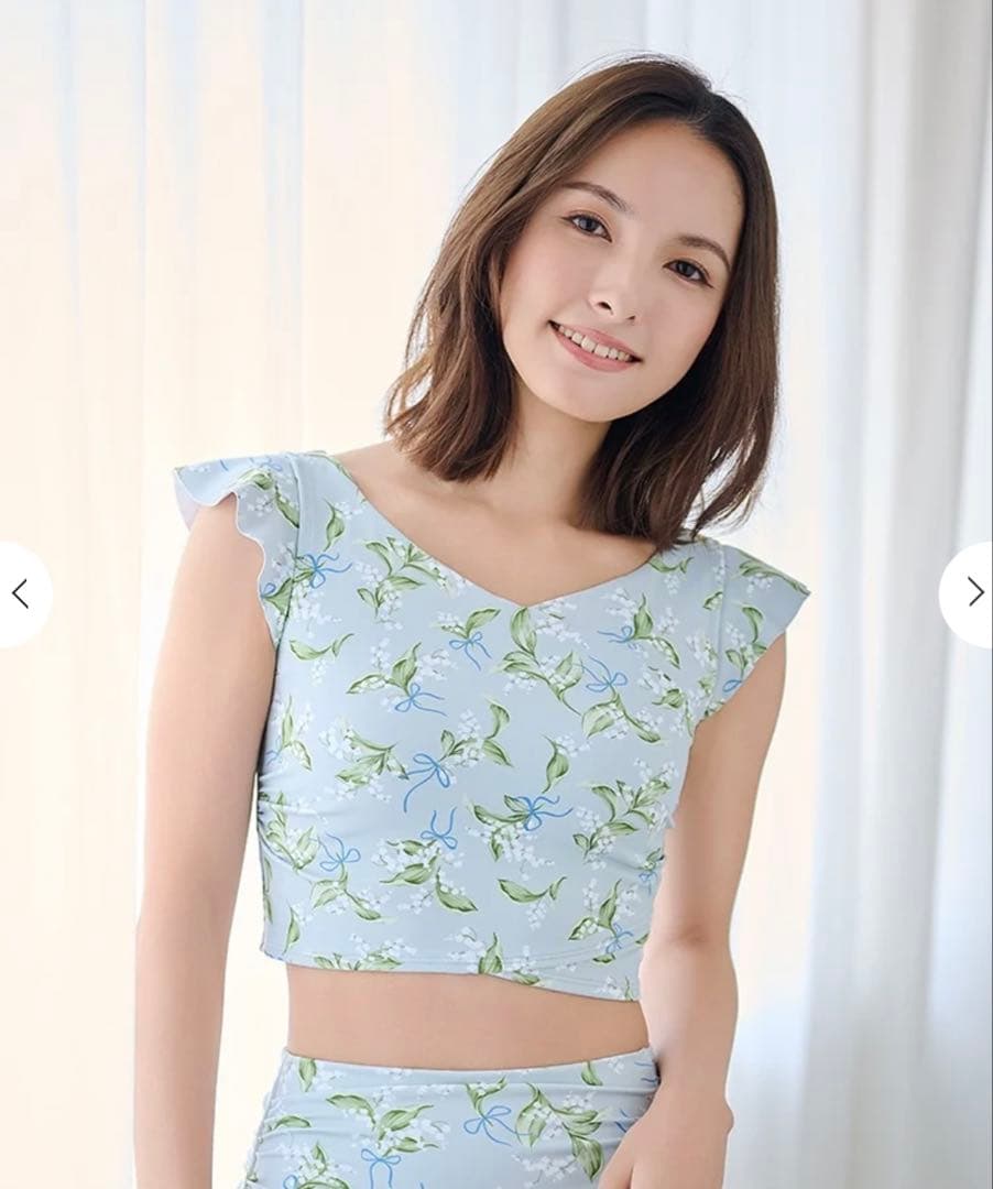 新品 SUKALA スプリングフラワーグレースカシュクールトップス　スズラン　M