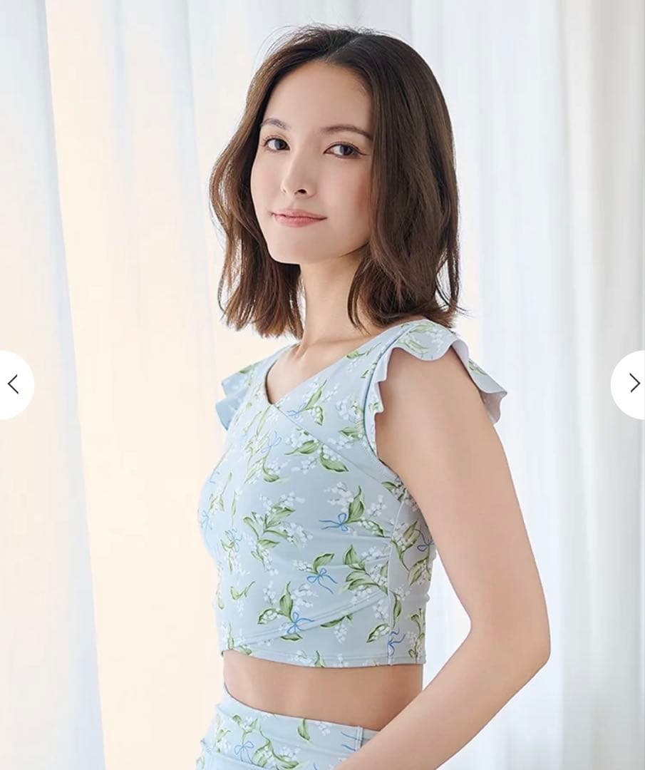 新品 SUKALA スプリングフラワーグレースカシュクールトップス　スズラン　M
