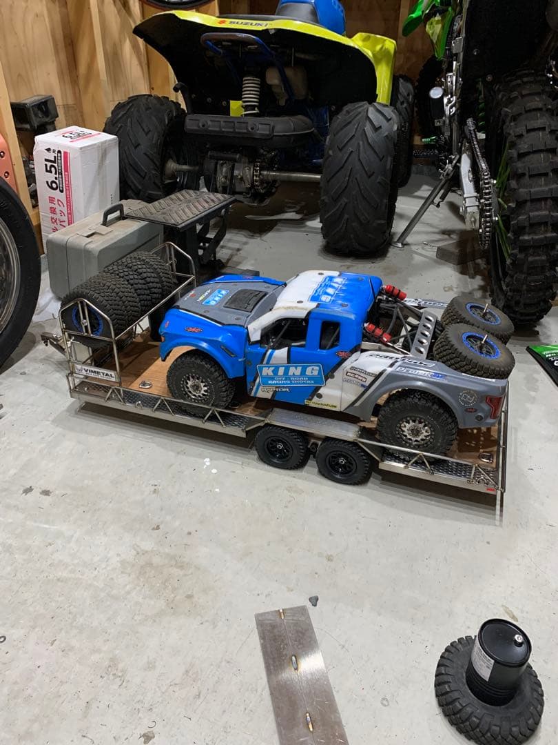 1/8 車載トレーラー　検（トラクサス　scx10 クローラー　ビッグトラック