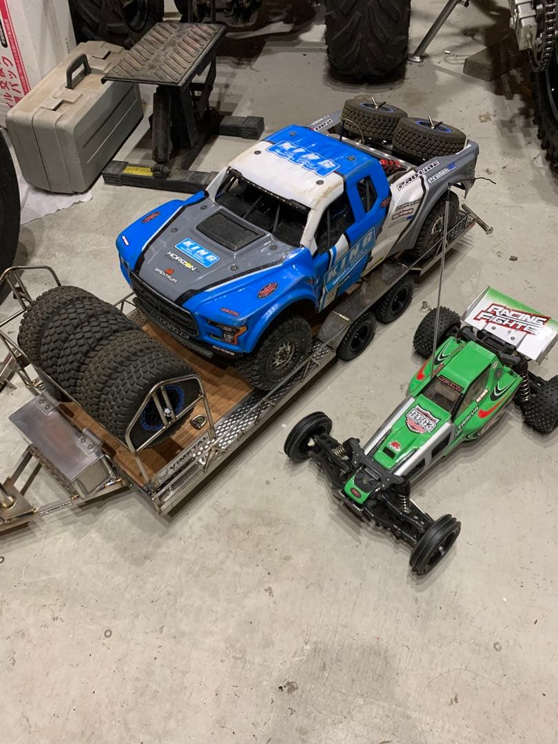 1/8 車載トレーラー　検（トラクサス　scx10 クローラー　ビッグトラック