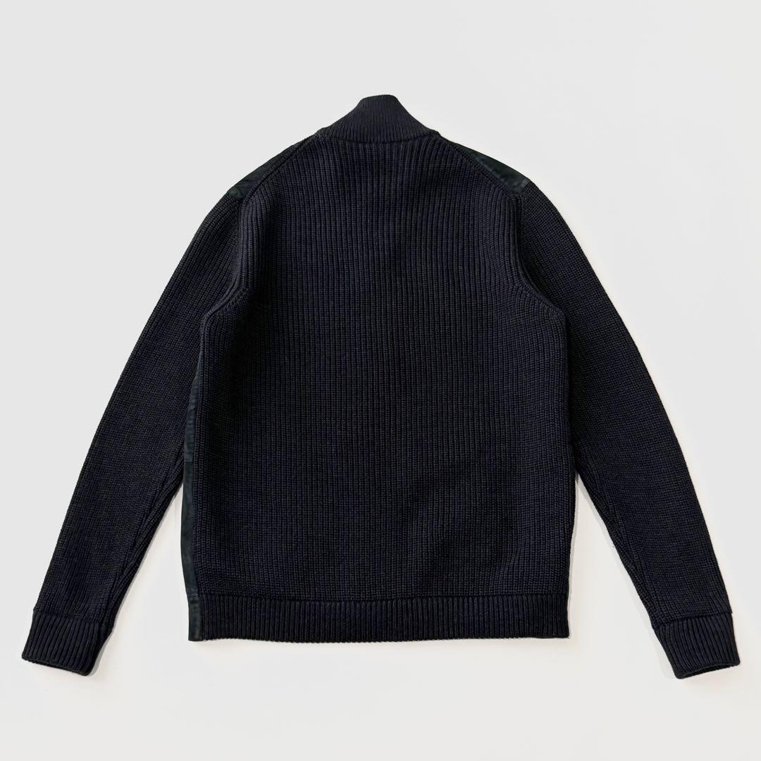 Dunhill ダンヒル カーフスエード ウール スタンドカラー ニットブルゾン