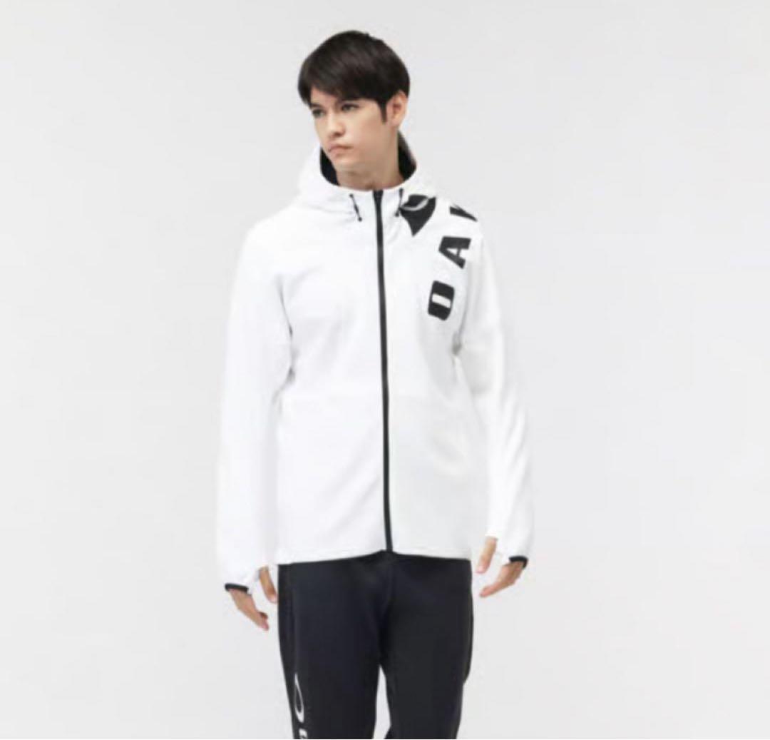 新品　オークリー　メンズ　トレーニングジャケット　ストレッチ　フード　2XL