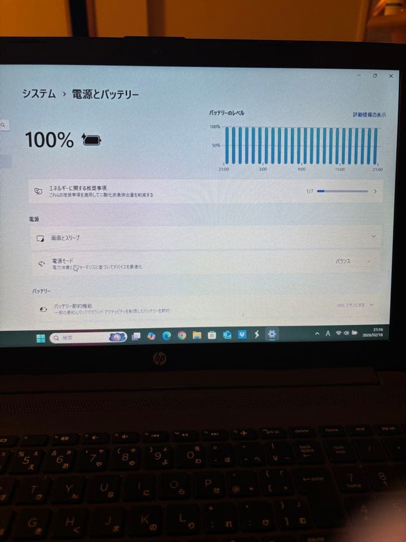 HP 15インチノートパソコン　i5 8G ジャンク