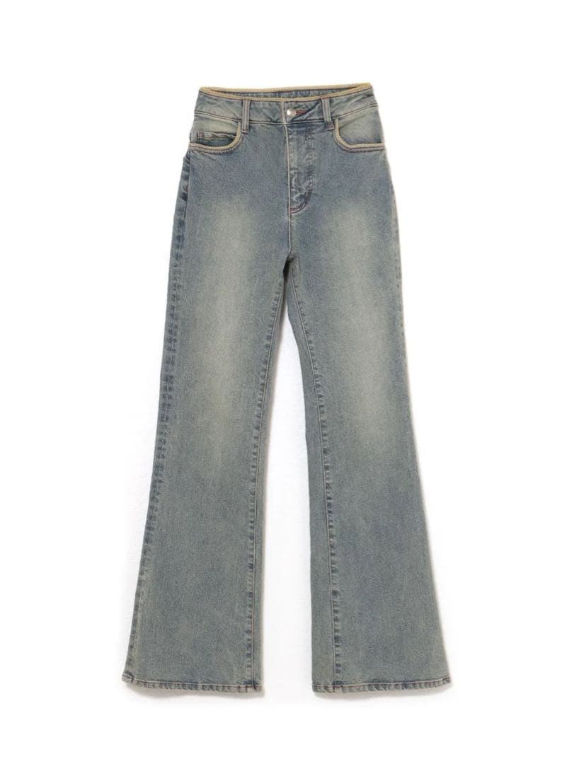パンツ Heart stitch denim M andmary