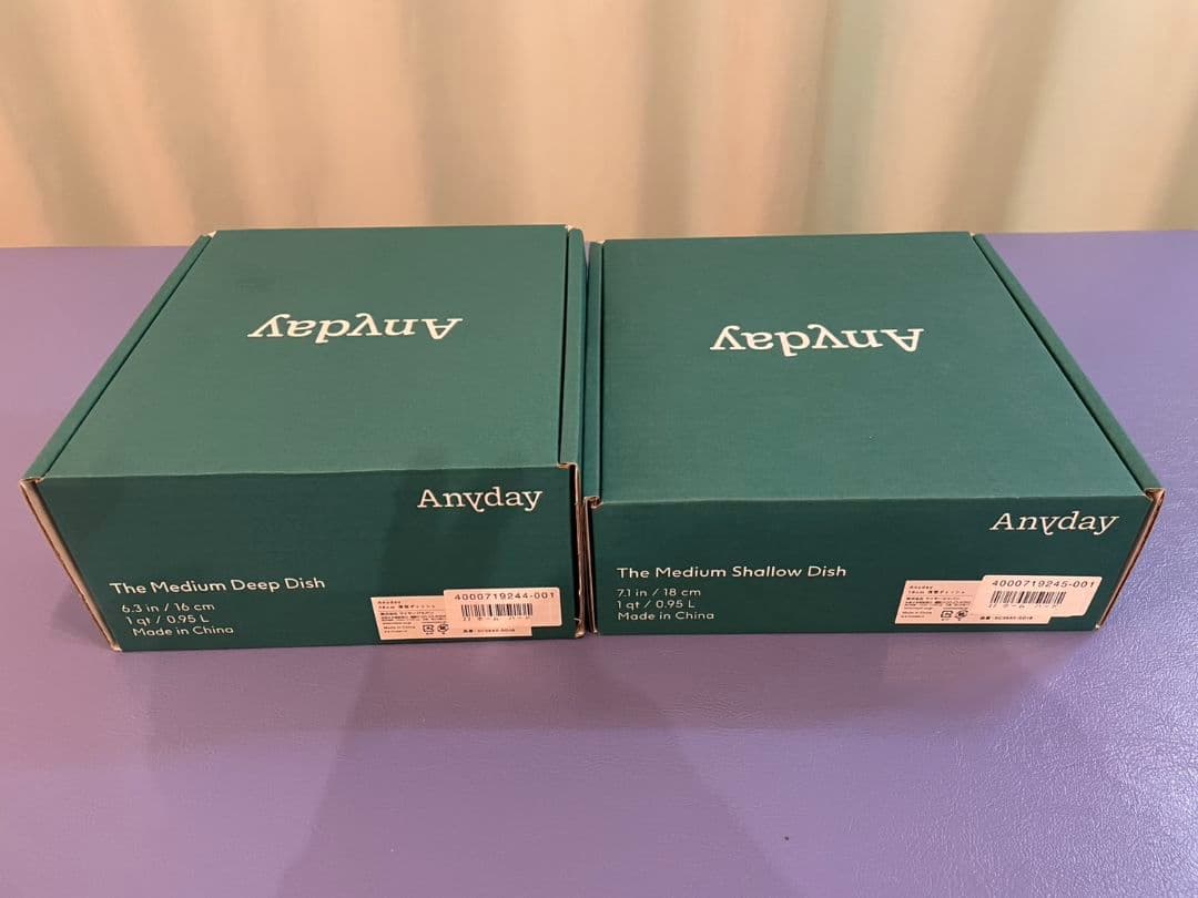 Anyday ミディアムディープ＆シャロウディッシュセット