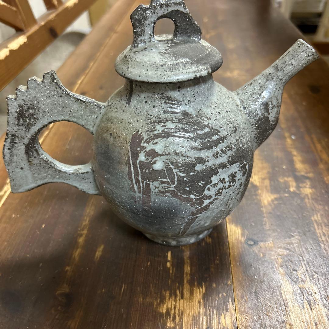 ゆ*き様 作家　陶芸作家　1点もの　ゴツゴツごっつい個性的なポット　急須　水差し