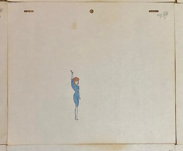 Nausicaä のナウシカのキャラクターが描かれたアニメ制作素材です