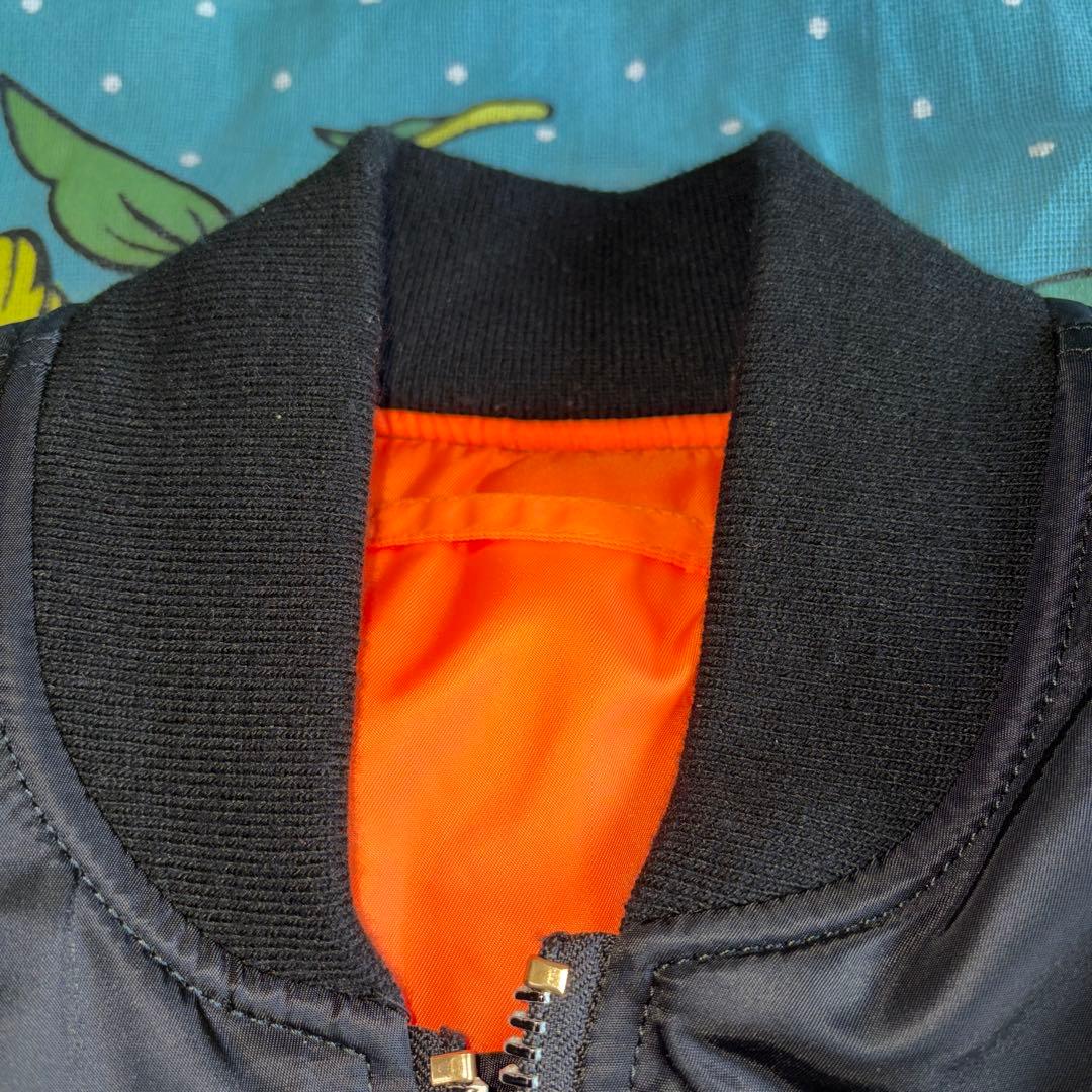 ALPHA INDUSTRIES MA-1 XL ブラック／オレンジ フライト
