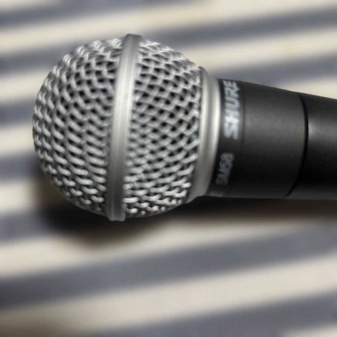 SHURE SM58 ダイナミックマイク　ポーチ付き