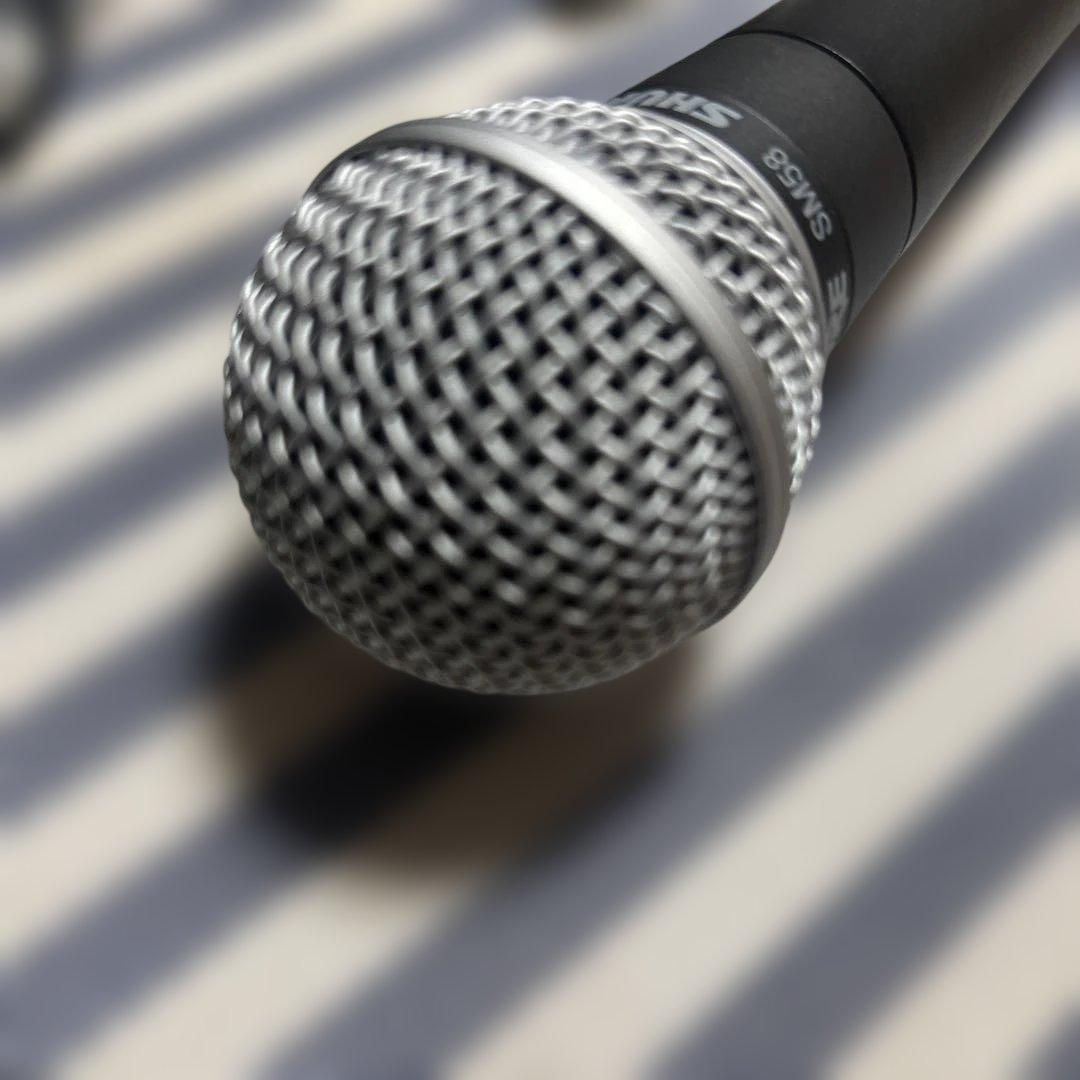 SHURE SM58 ダイナミックマイク　ポーチ付き