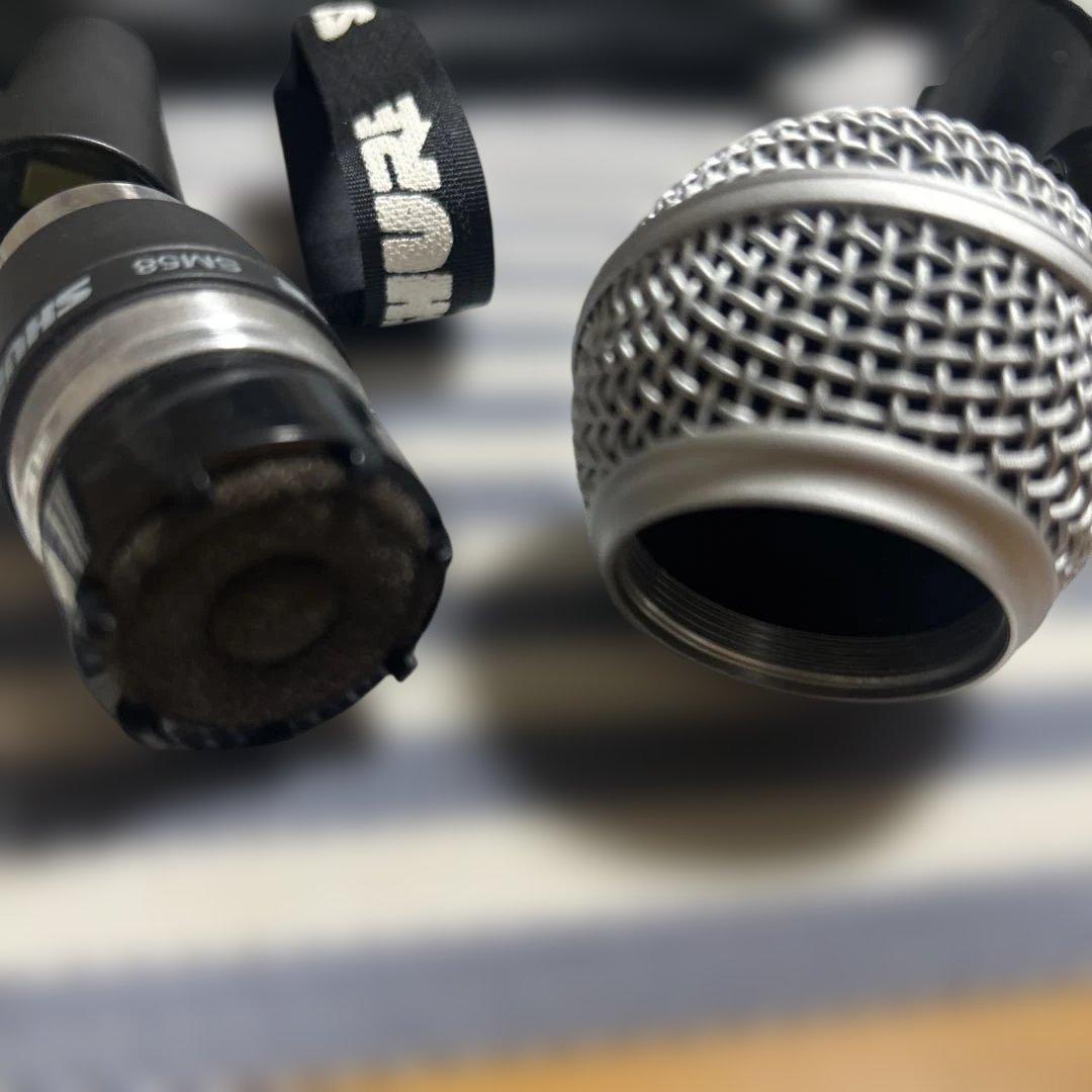 SHURE SM58 ダイナミックマイク　ポーチ付き