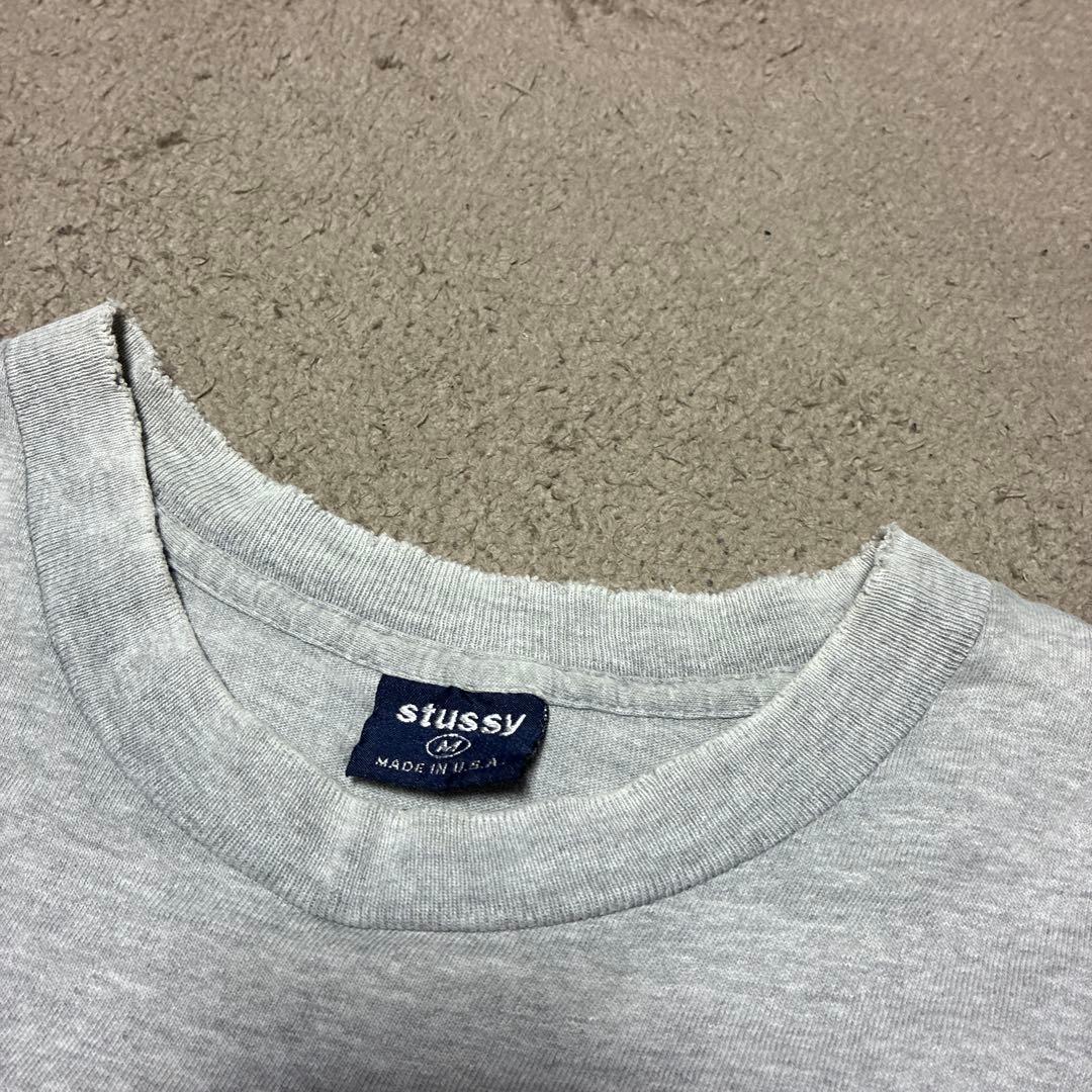 90s OLD Stussy Custom ロゴTシャツ USA 製両面プリント