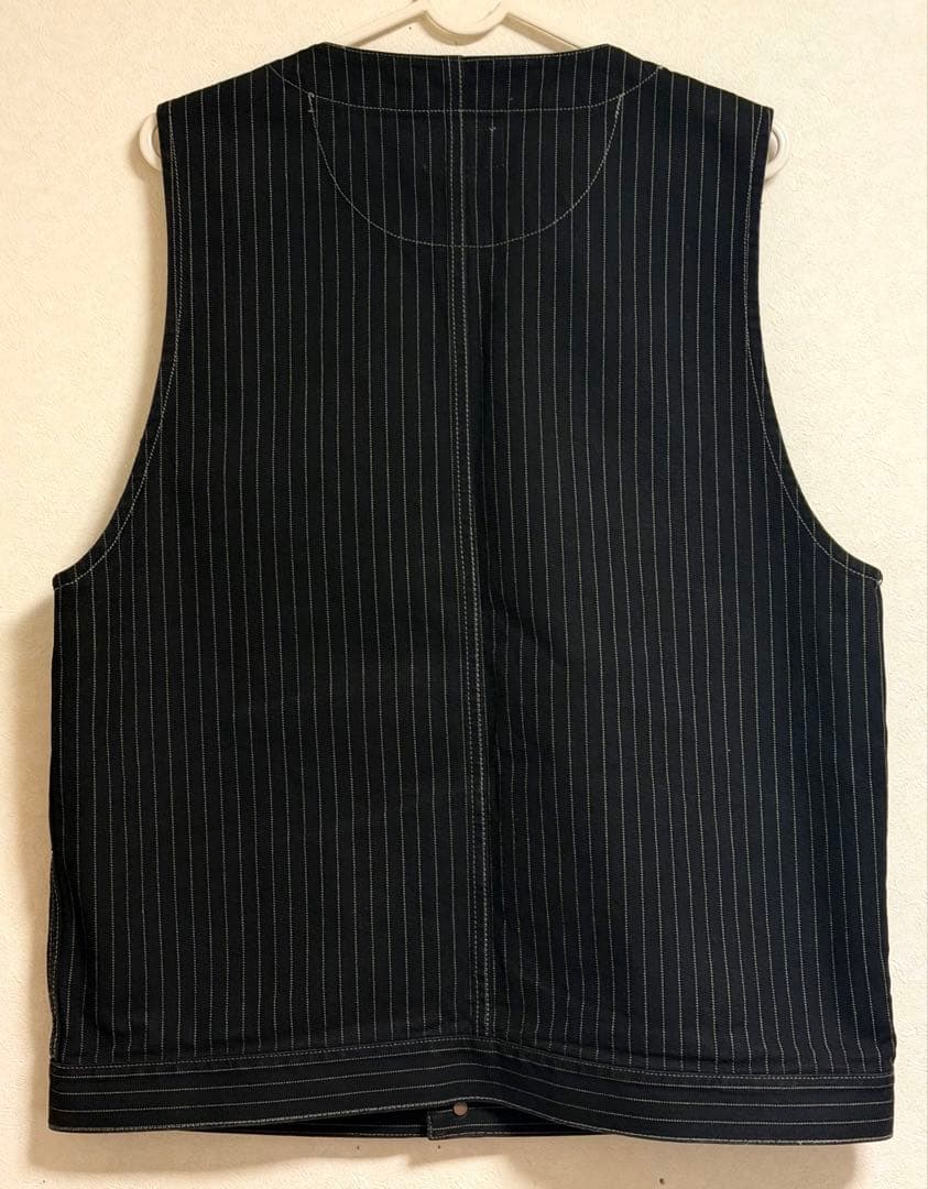 Schott ヒッコリーベスト ブラック Lサイズ