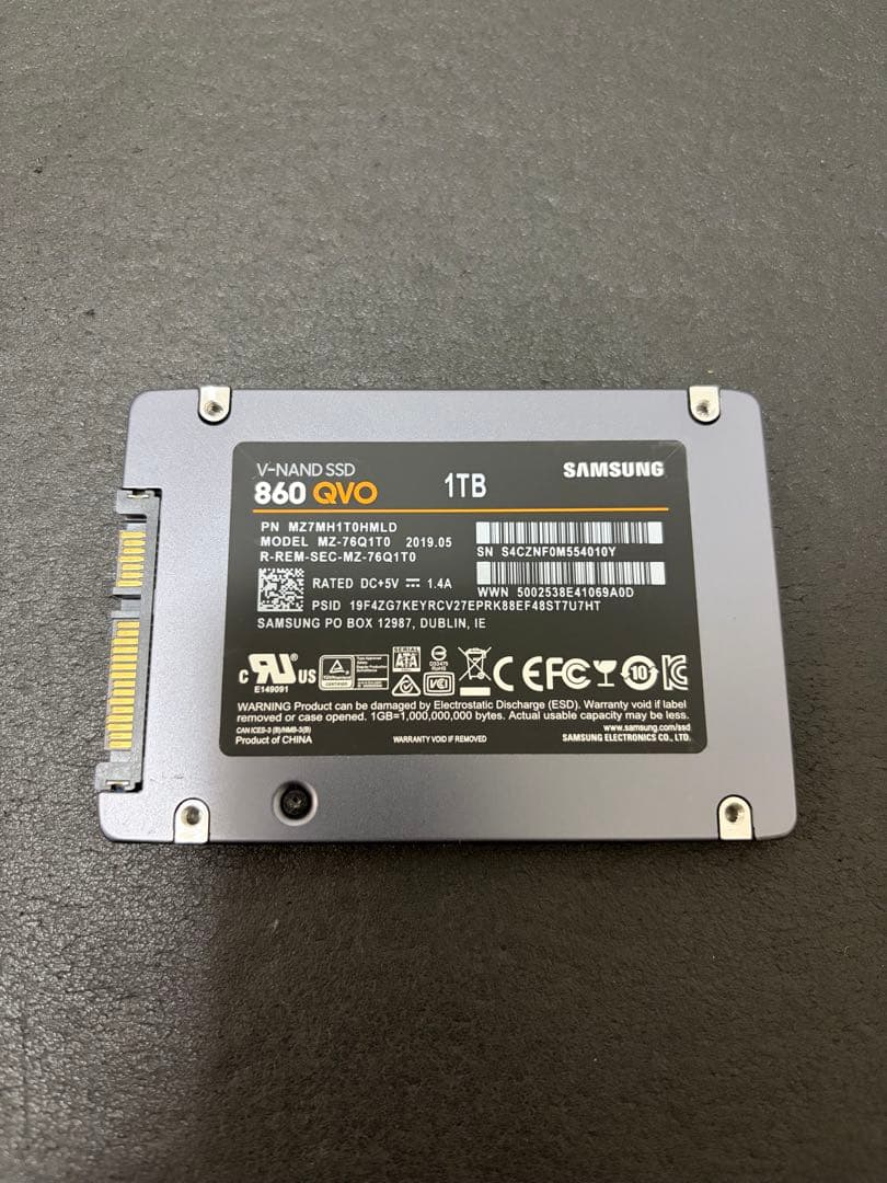 Samsung SSD 1TB SATA3.0対応 2.5型