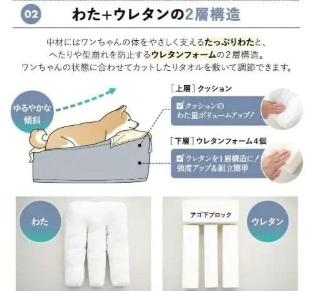 E字型介護用ドッグベッド Mサイズ