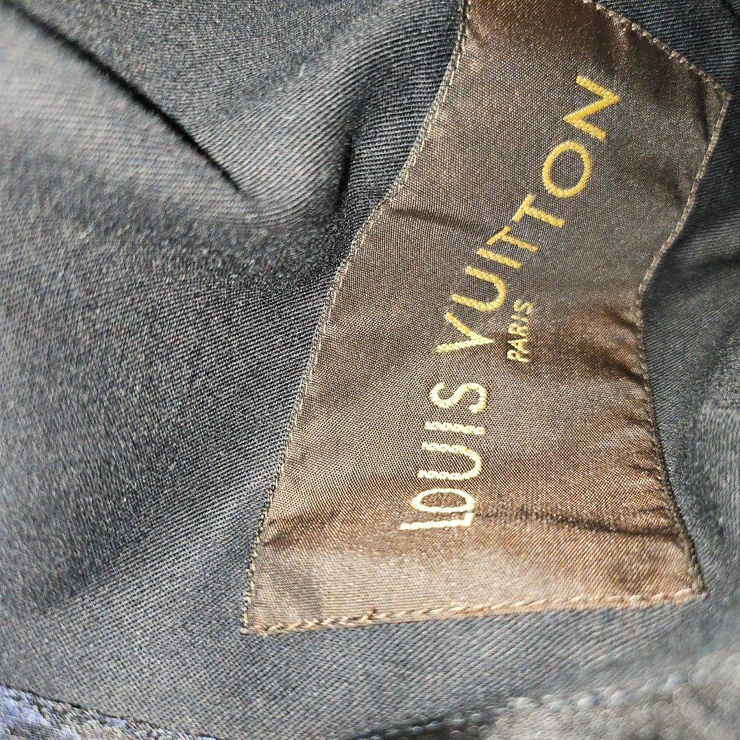 Louis Vuitton ジャケット　黒　紺　総柄　リバーシブル　ルイヴィトン