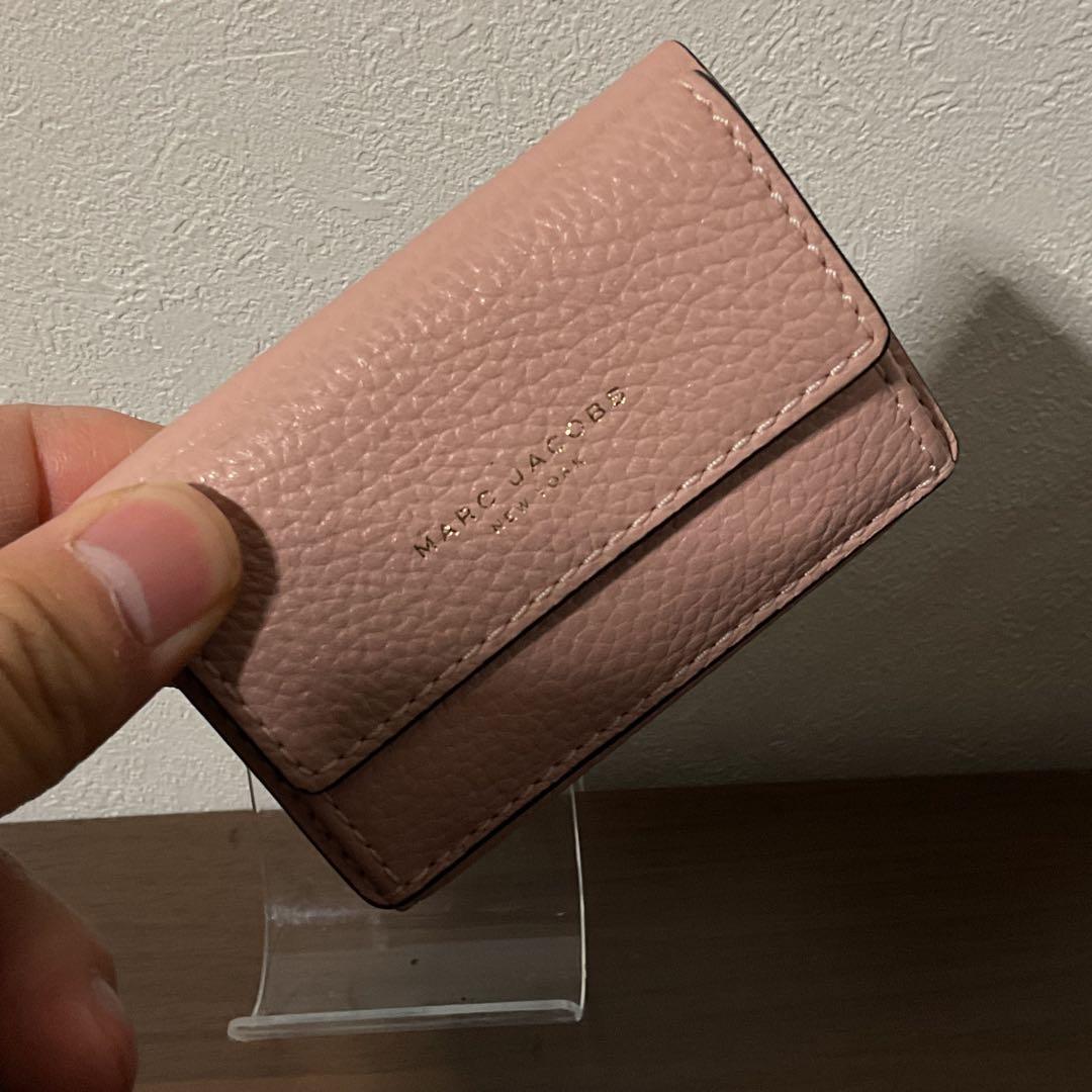 バーニー 新品未使用 美品 マークジェイコブス ロゴ レザー 折り財布