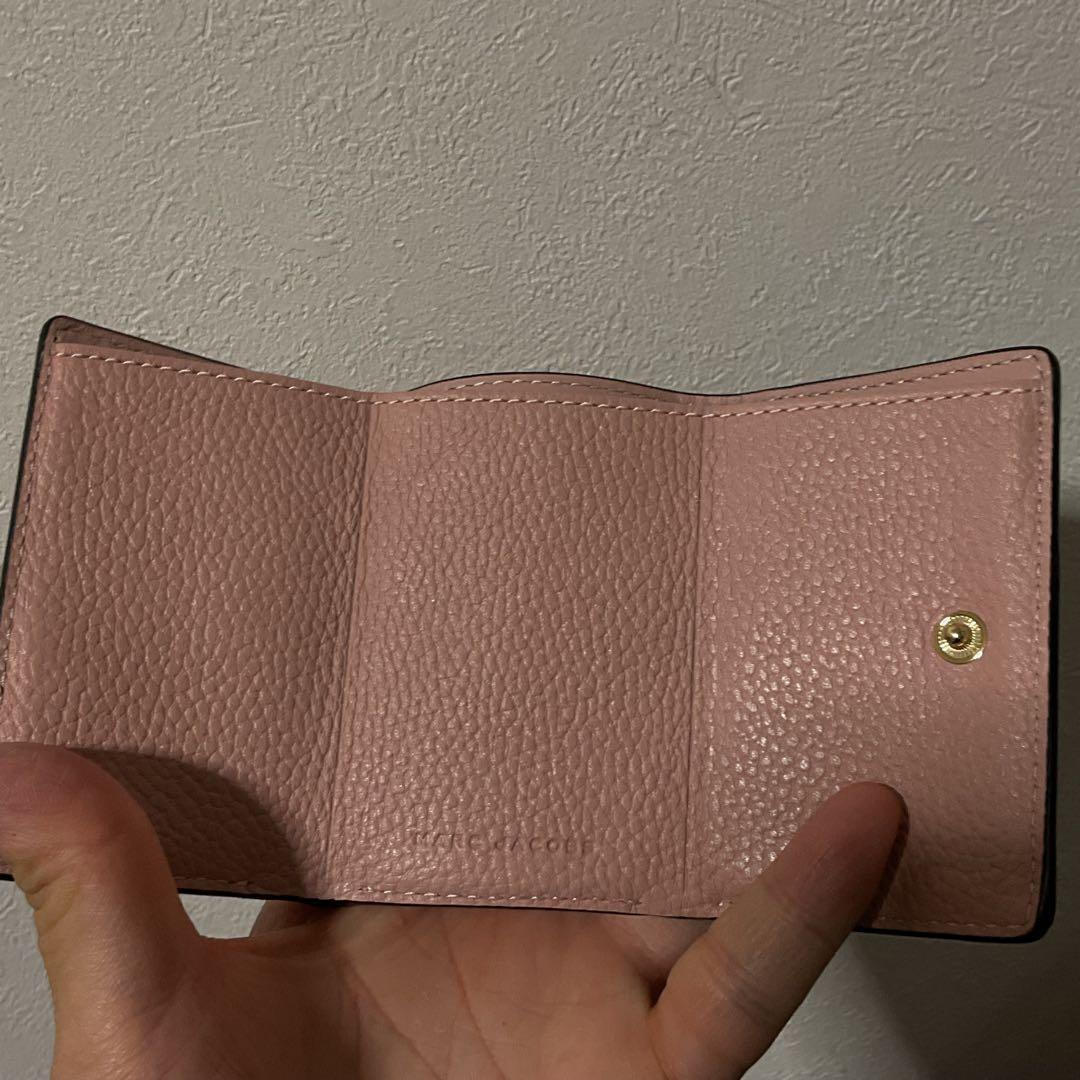 バーニー 新品未使用 美品 マークジェイコブス ロゴ レザー 折り財布