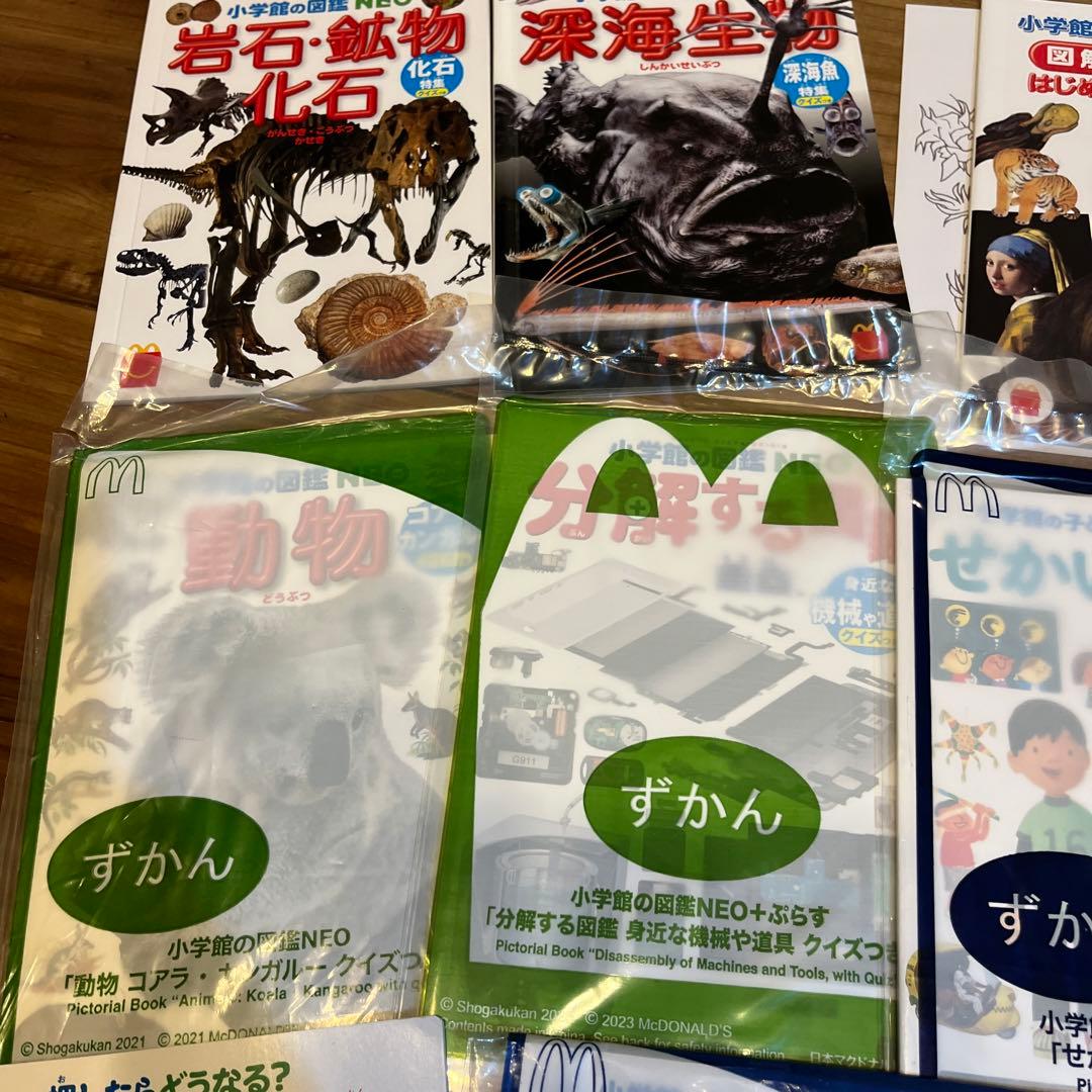小学校の図鑑NEO 動物・岩石・鉱物・深海生物・絵画 セット
