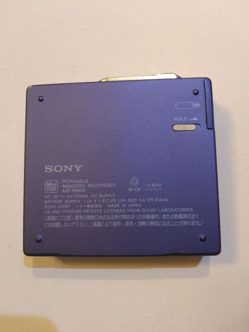 ◇◆◇ソニー SONY MDウォークマンMZ-R909 動作品◇◆◇