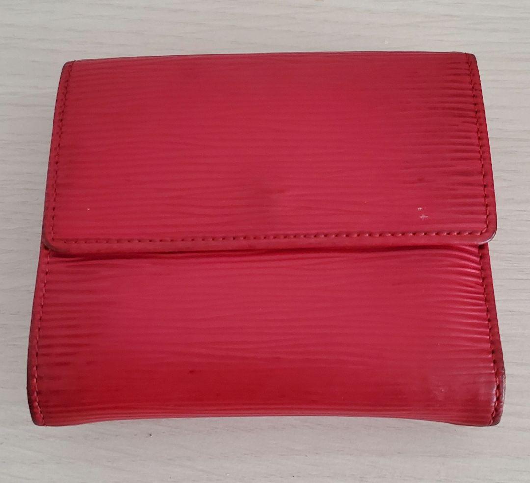 Louis Vuitton エピレザー 二つ折り財布 レッド