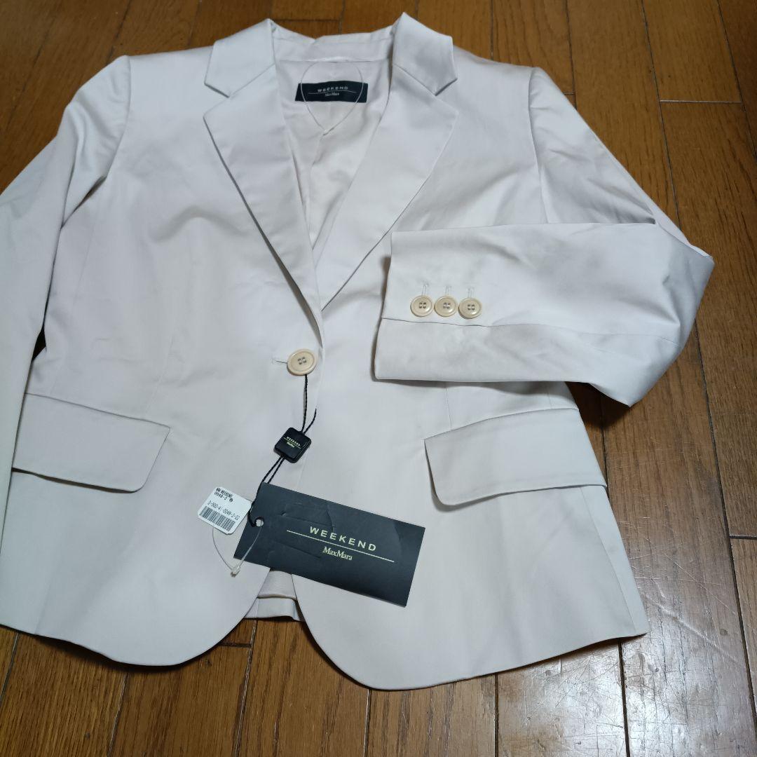 MaxMara WEEKEND ベージュ テーラードジャケット42 未使用タグ付