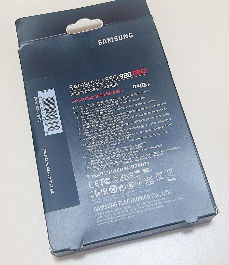 新品　Samsung サムスン SSD 980 PRO 2TB