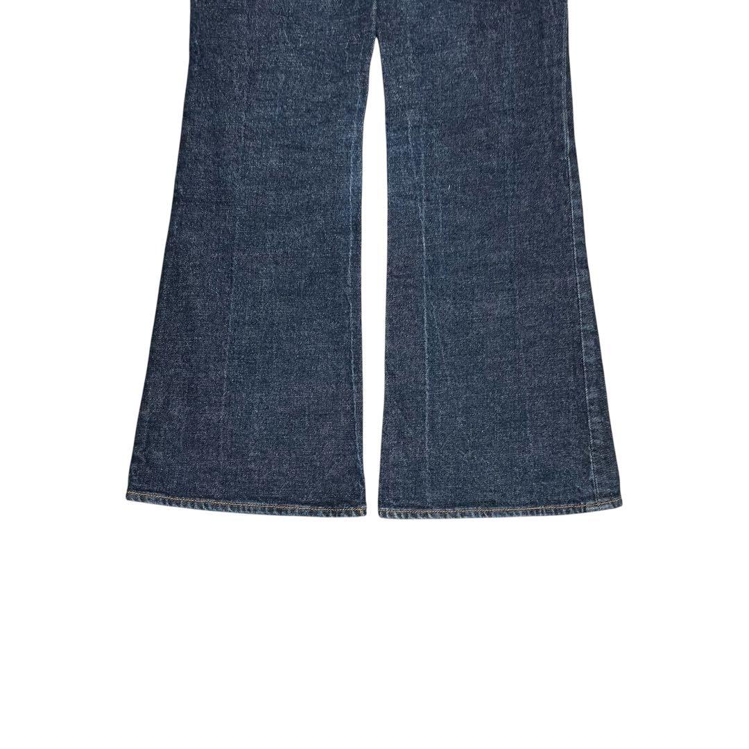 極美品✨MOUSSY MVS FLARE フレアデニム 濃紺 洗える 赤耳 26