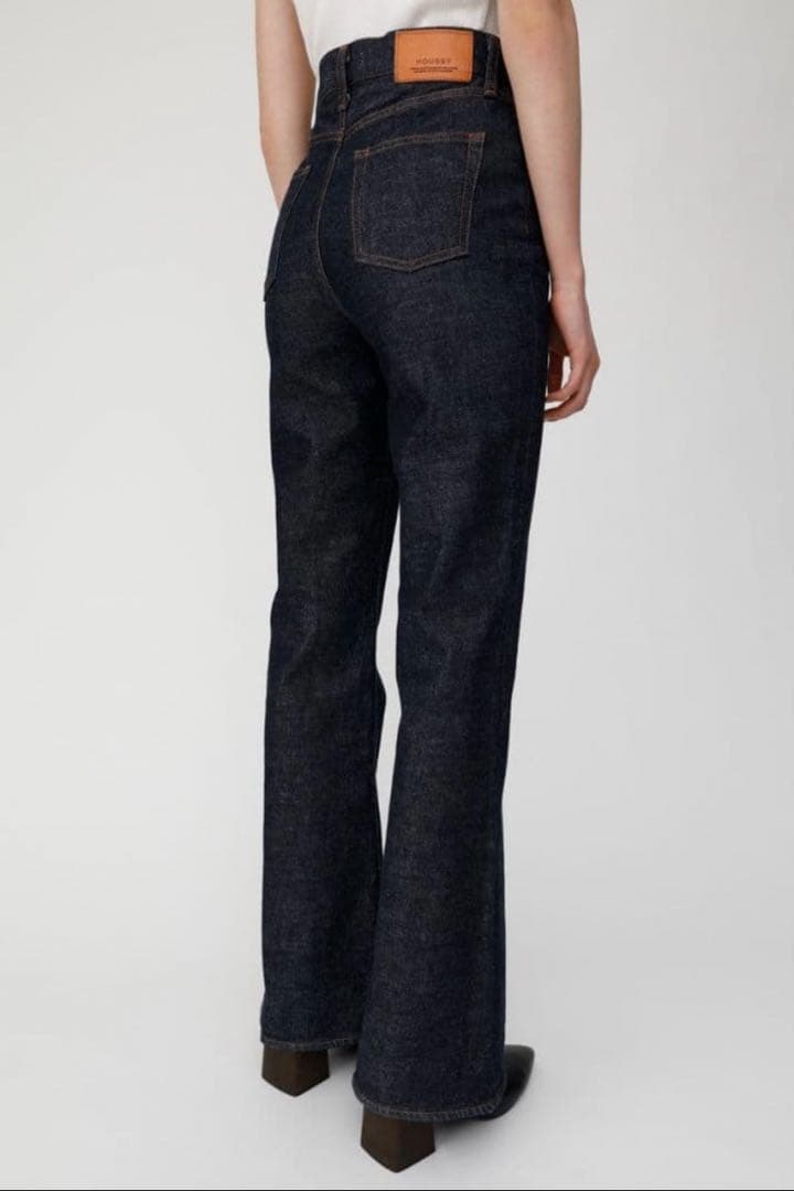極美品✨MOUSSY MVS FLARE フレアデニム 濃紺 洗える 赤耳 26