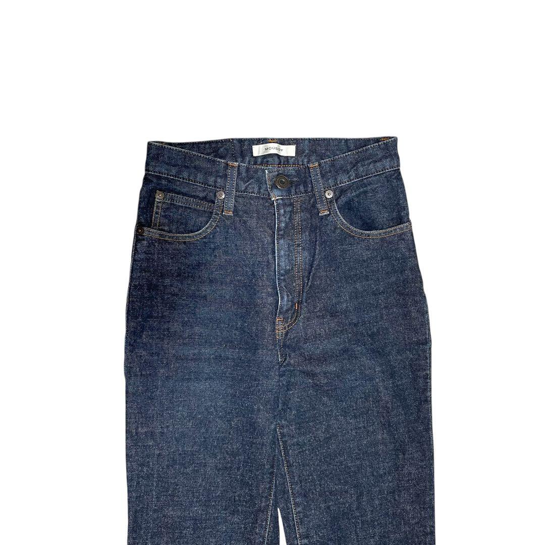 極美品✨MOUSSY MVS FLARE フレアデニム 濃紺 洗える 赤耳 26