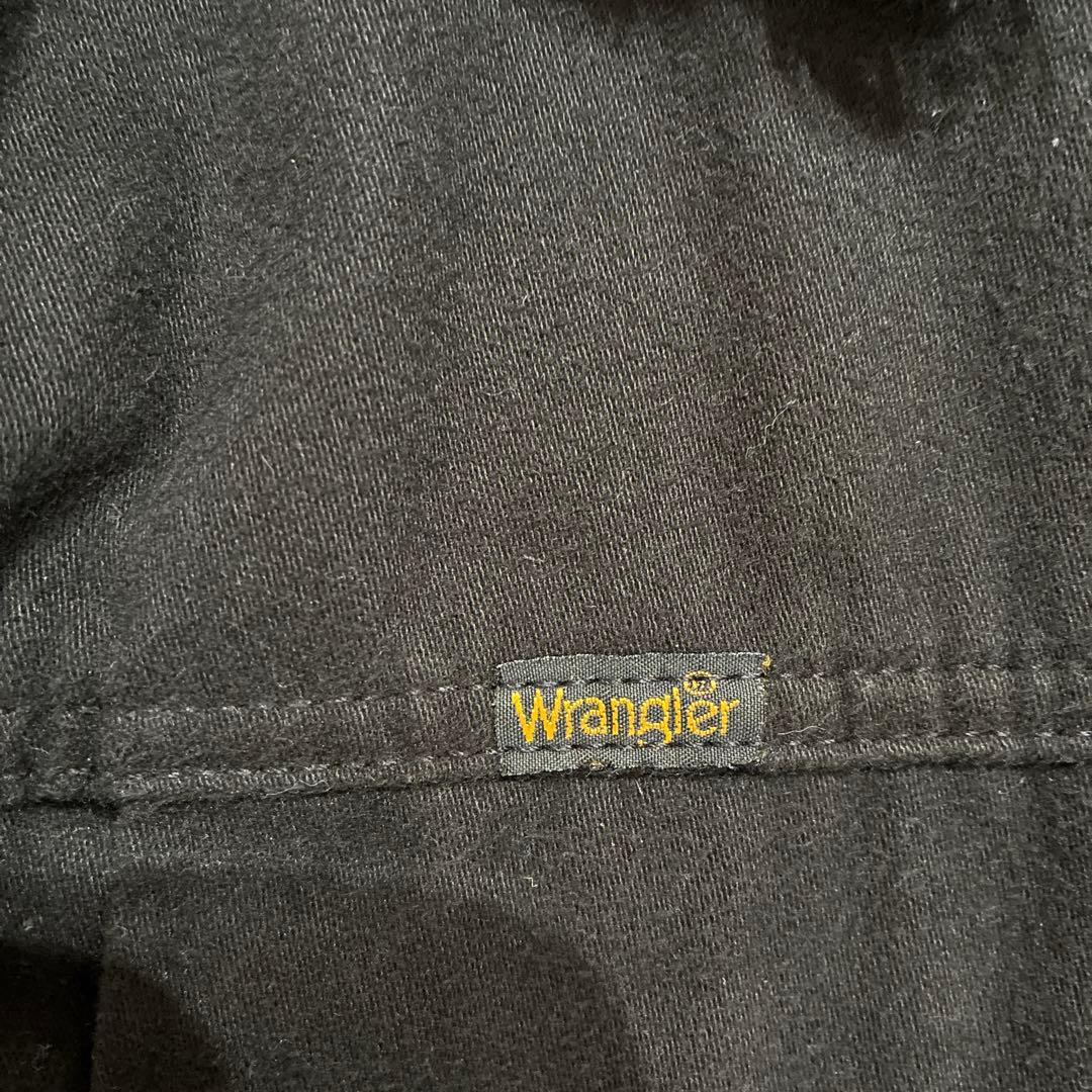 Wrangler ランチコート ブラック ファーブラウン Ｌ