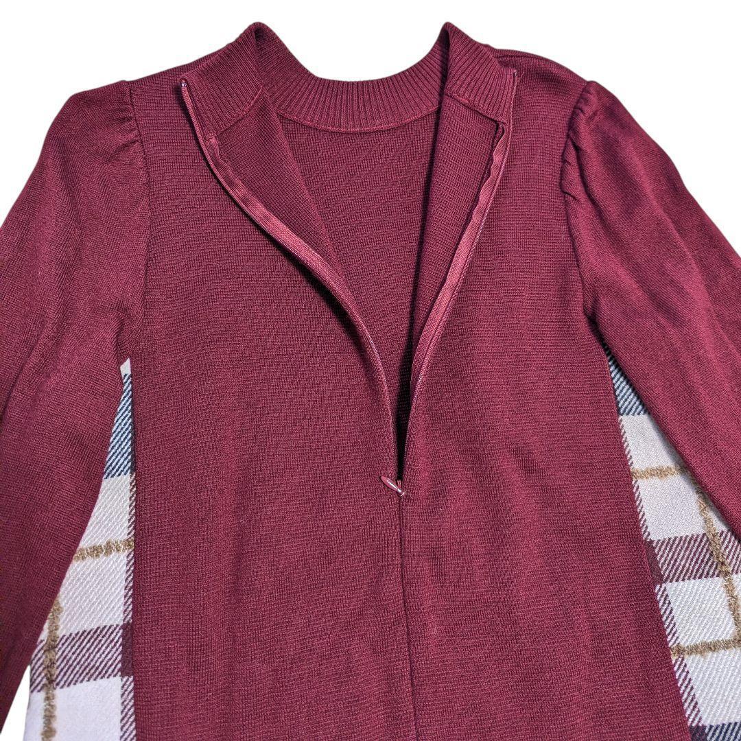 現行品★BLUE LABEL ニットワンピース 金ボタン　ノバチェック
