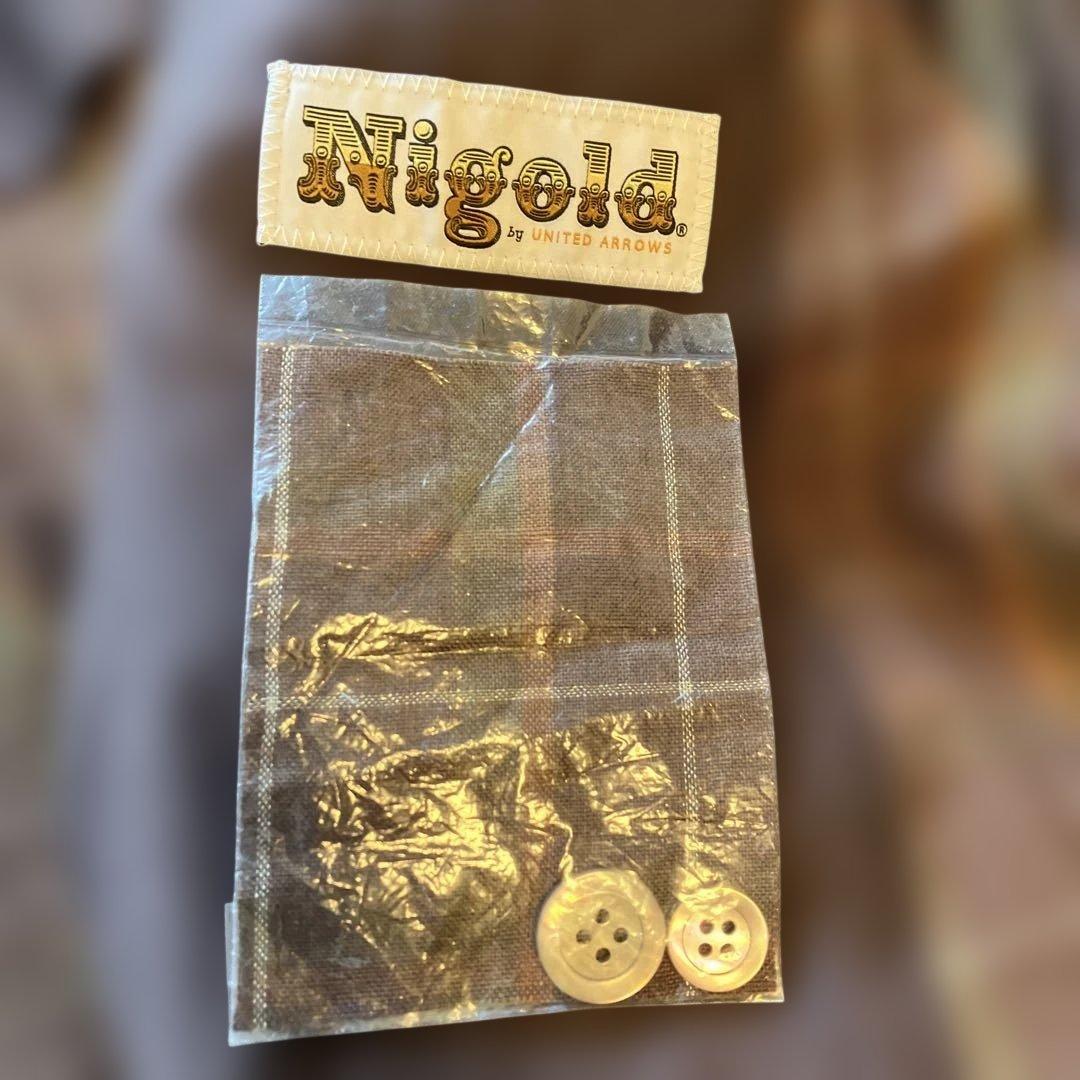 NIGO Nigold×ユナイテッドアローズ　リネン　チェックジャケット　46