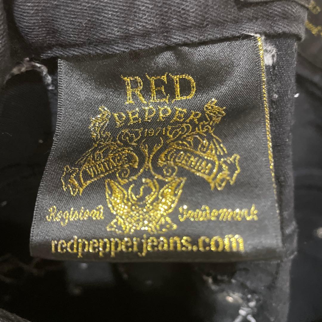 ね*店様 red pepper スキニーデニム　26 ブラック