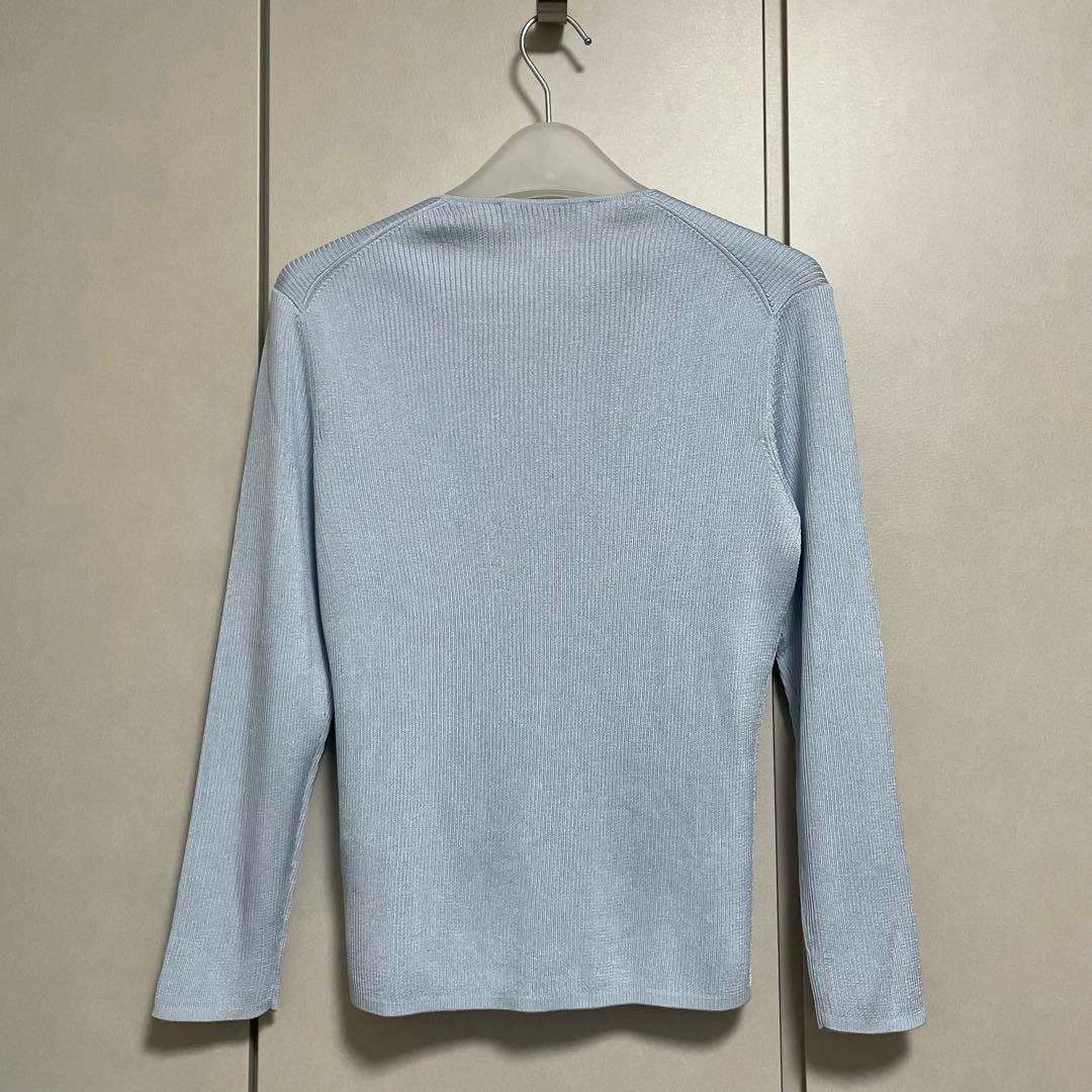 【新品有】ANAYI アナイ アンサンブル カーディガン&半袖ニット サックス