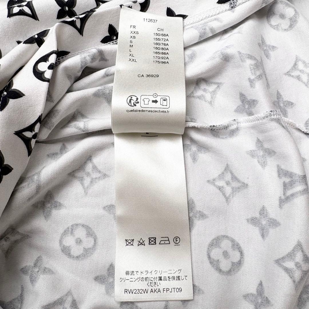 VUITTON 2023 モノグラム総柄 フード付きTシャツ LVチェーン