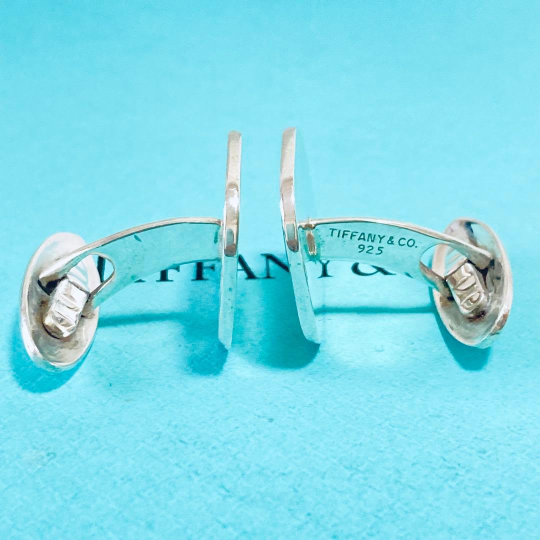 TIFFANY スクエア カフス 鏡面 ヴィンテージ シルバー S259055