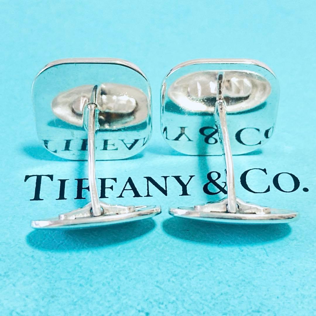 TIFFANY スクエア カフス 鏡面 ヴィンテージ シルバー S259055
