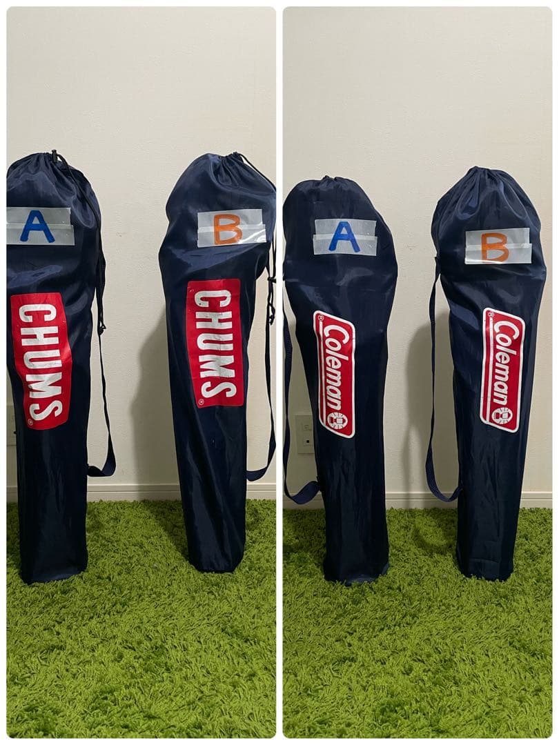 《希少・廃番》CHUMS　チャムス　Coleman　コールマン　2脚セット