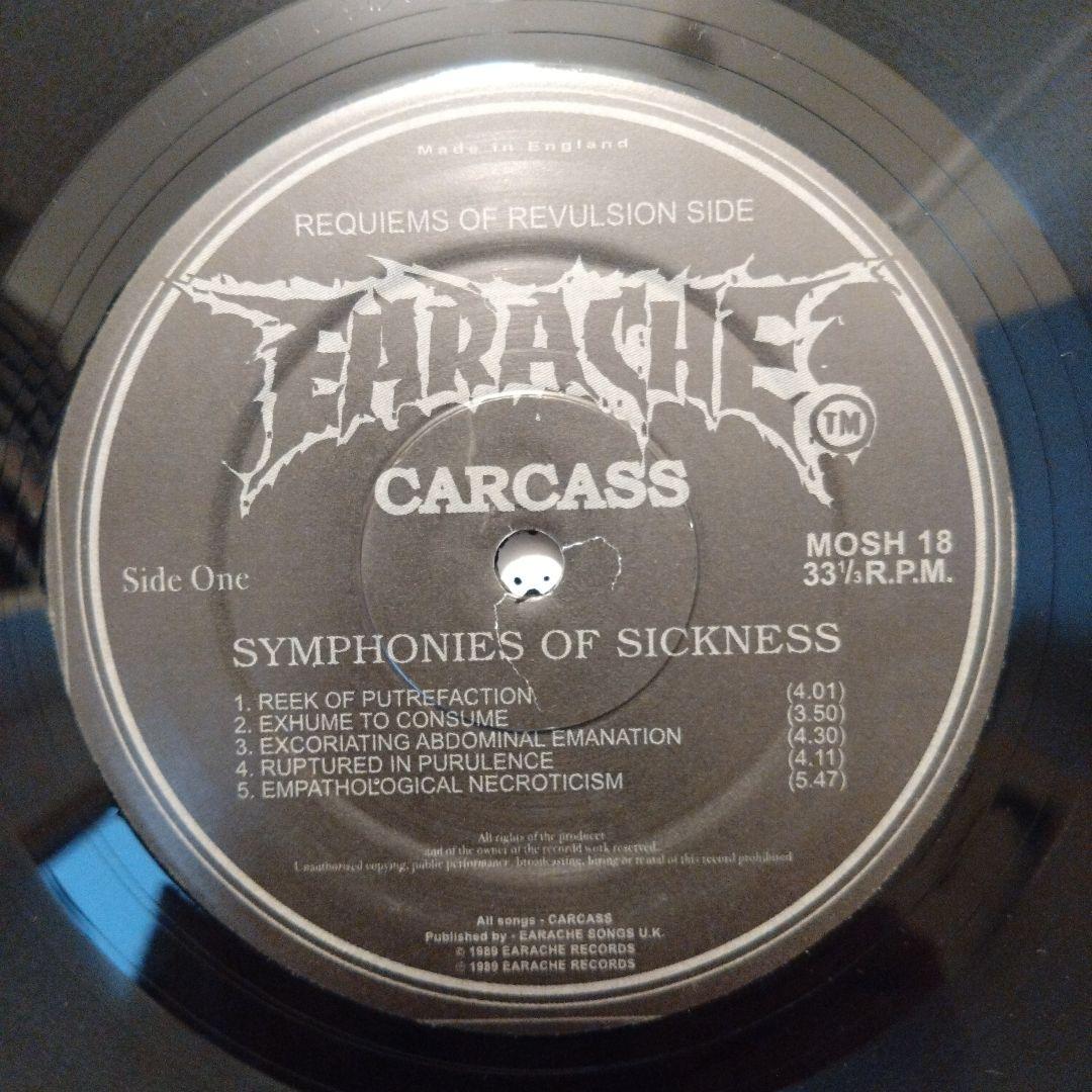 Carcass レコード GRIND CORE DEATH L