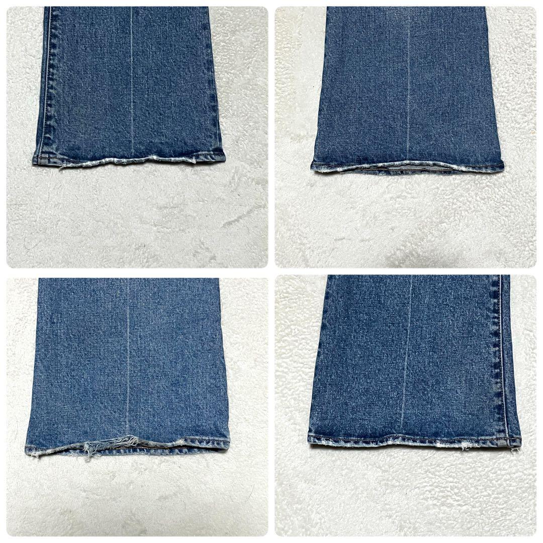MOUSSY MVS FLARE 27 ブルー ロング丈 フレア ブーツカット