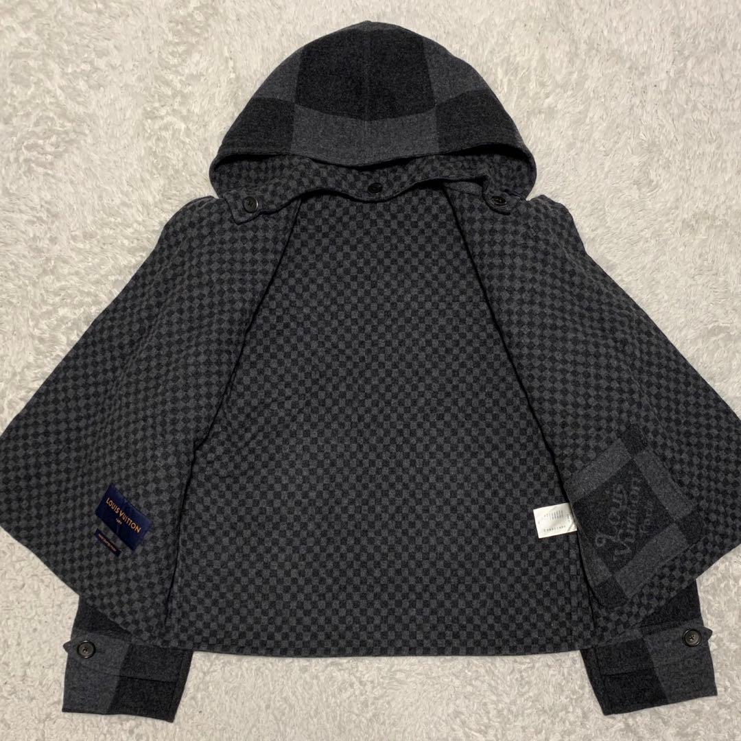 希少サイズ 54 ルイヴィトン ×NIGO ジャイアントダミエ　ダッフルコート