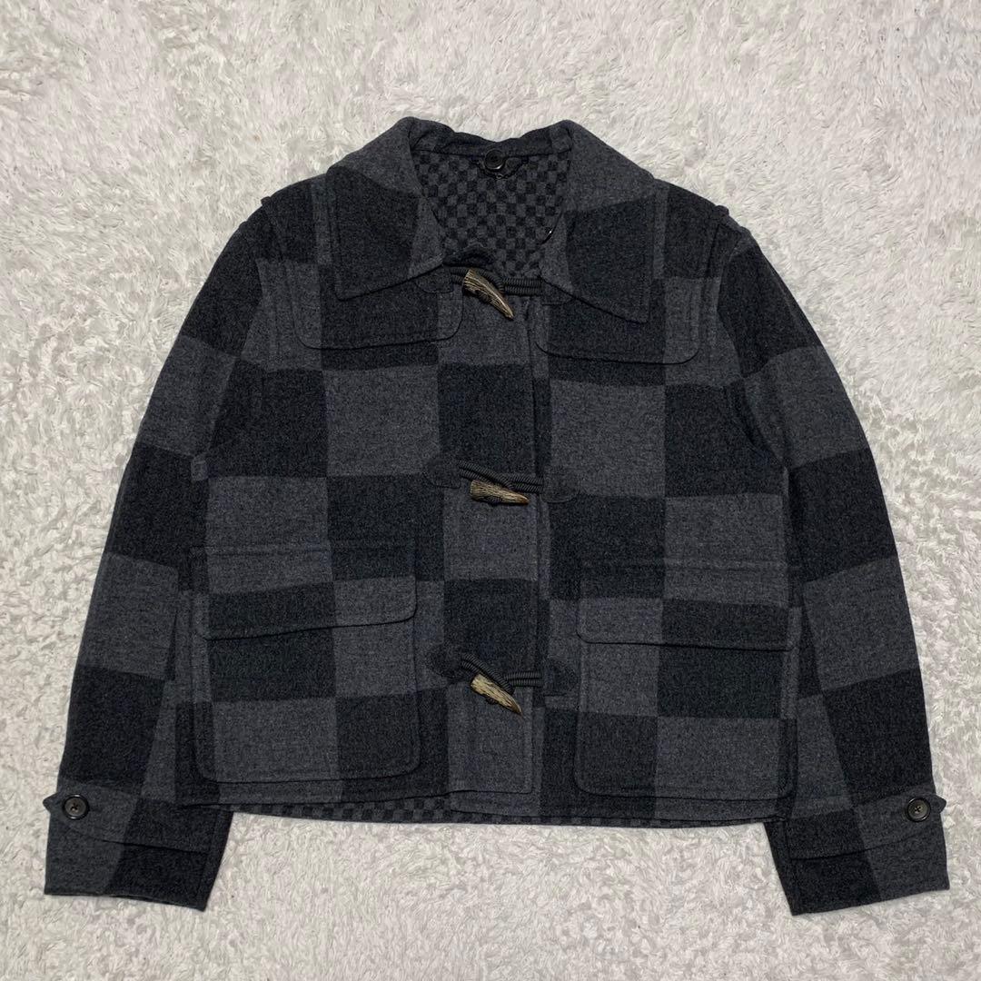 希少サイズ 54 ルイヴィトン ×NIGO ジャイアントダミエ　ダッフルコート