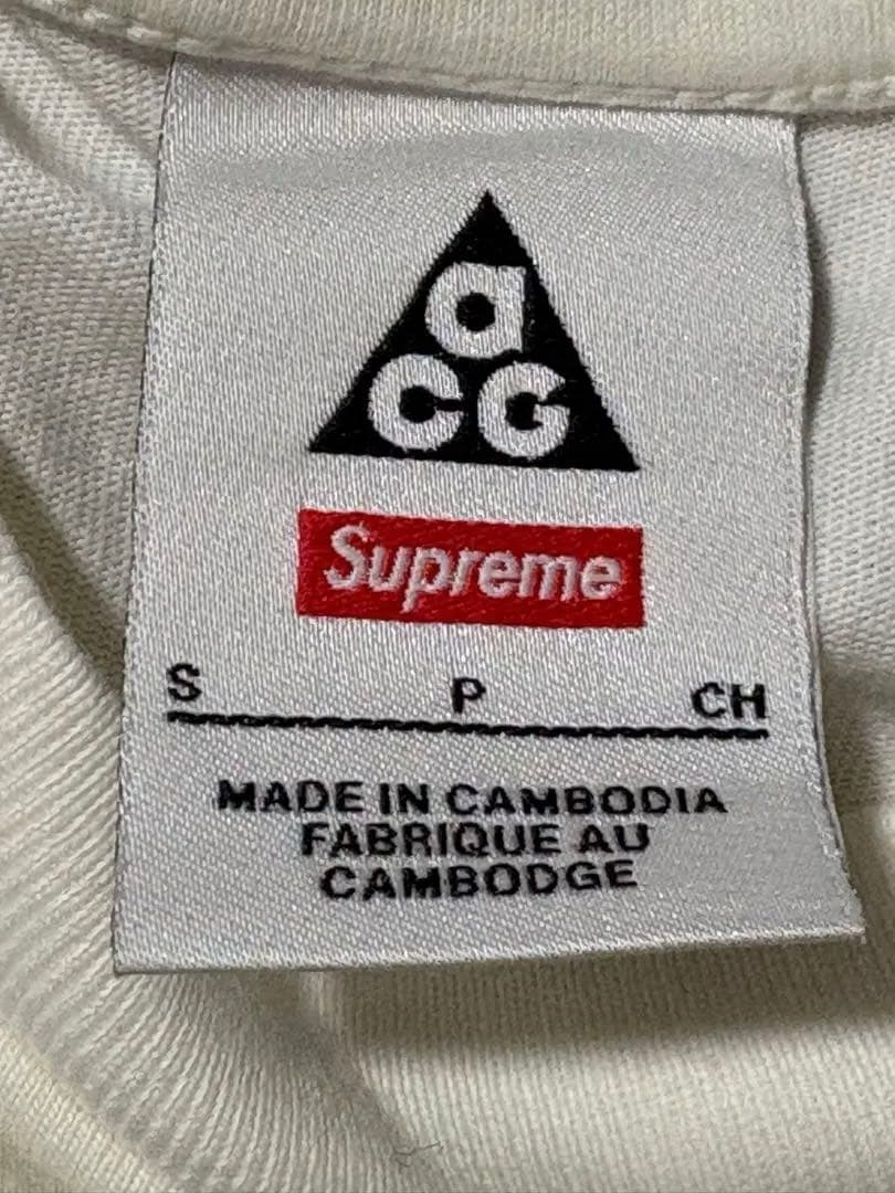トップス Supreme/Nike ACG Grid Tee white S