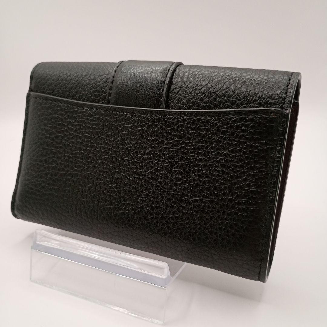 COACH コーチ 二つ折り財布 ブラック ウォレット ゴールド金具
