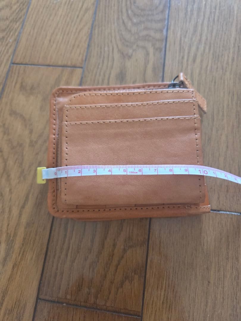 レザー 編み込み 二つ折り財布